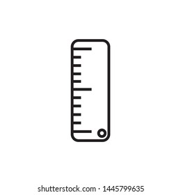 Ruler Icon. simple outline - vector