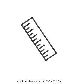 Ruler icon or symbol centimeter art vector