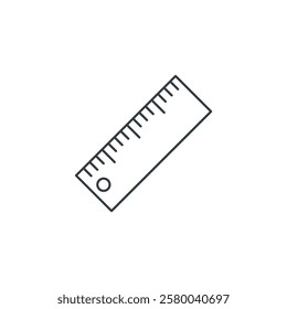 Ruler icon symbol vector illustration isolated on white background