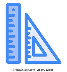 símbolo de icono de Regla. Ilustración vectorial.