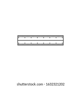 ruler Icon template color editable. ruler symbol vector sign isolated for graphic and web design.