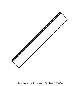 ruler icon tool in black contour