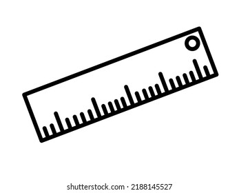 ruler icon with trendy design