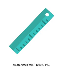 ruler icon in trendy flat style 