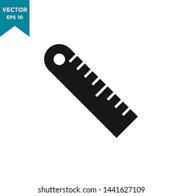 ruler icon in trendy flat style 