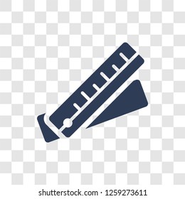 Ruler icon. Trendy Ruler logo concept on transparent background from E-learning and education collection