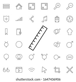 ruler icon. Universal set of web for website design and development, app development