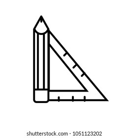 ruler icon vector