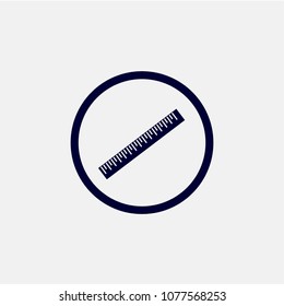 ruler icon vector
