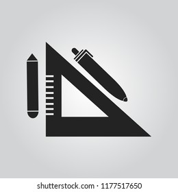 Ruler icon vector