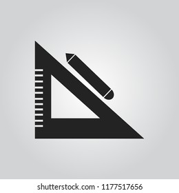 Ruler icon vector