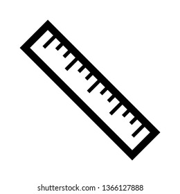 ruler icon vector