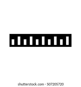 Ruler Icon Vector. 
