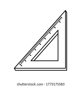 Ilustración de diseño del vector de iconos de regla
