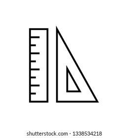 Ruler Icon Vector Design Logo Template Inspiration