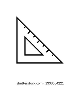 Ruler Icon Vector Design Logo Template Inspiration