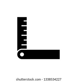 Ruler Icon Vector Design Logo Template Inspiration