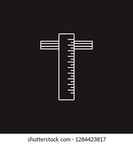 ruler icon. ruler vector design. sign design