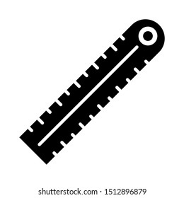 Ruler icon vector design template