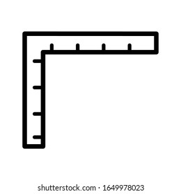 Ruler icon vector design template ilustration