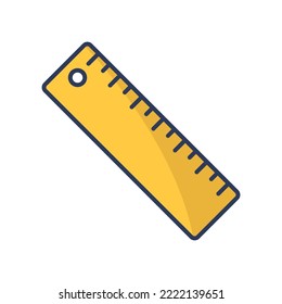ruler icon vector design template in white background