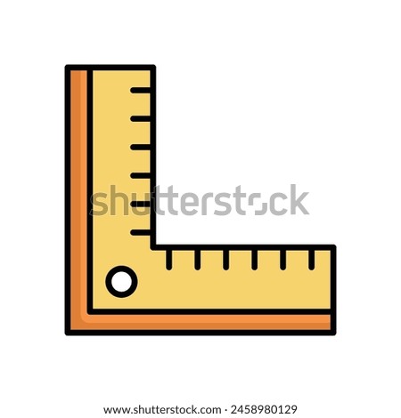 ruler icon vector design template simple and clean
