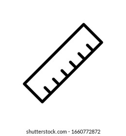 Icono de regla plantillas de diseño vectorial 0n fondo blanco