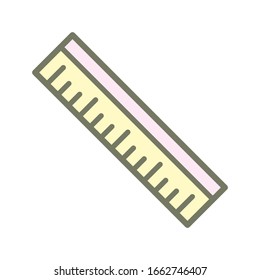 Ruler icon vector design templates on white background