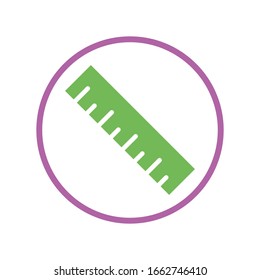 Ruler icon vector design templates on white background