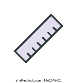 Ruler icon vector design templates on white background