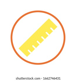 Ruler icon vector design templates on white background