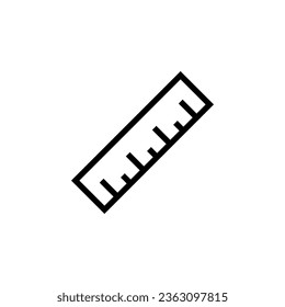 plantillas de diseño de vectores de iconos de regla 