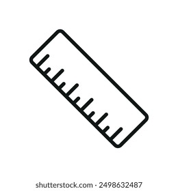 Plantillas de diseño de Vector de icono de Regla Concepto simple y moderno