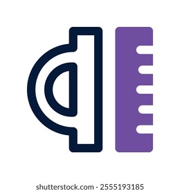 ruler icon. vector dual tone icon for your website, mobile, presentation, and logo design.