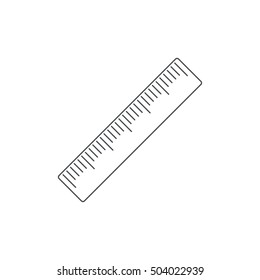 Ruler Icon Vector flat design style