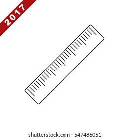 Ruler Icon Vector flat design style