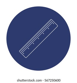 Ruler Icon Vector flat design style