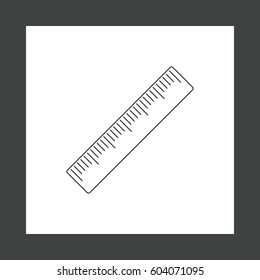 Ruler Icon Vector flat design style