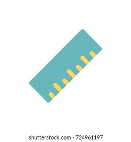 ruler icon vector. ruler flat style design