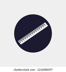 ruler icon. Vector illustration