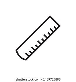 Ruler  icon vector illustration - vector