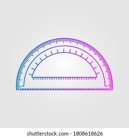 icono de regla. icono de vector de la regla. ilustración vectorial