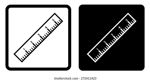 Ruler icon , vector illustration