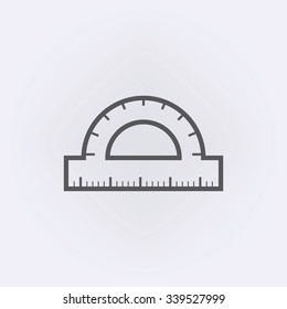 Ruler icon . Vector illustration