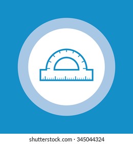 Ruler icon . Vector illustration
