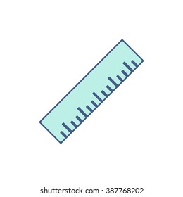 ruler icon. vector illustration
