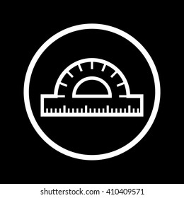 Ruler icon . Vector illustration