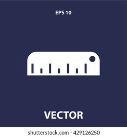 ruler icon. ruler vector illustration
