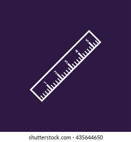Ruler icon , vector illustration
