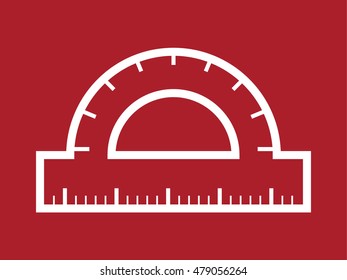 Ruler icon . Vector illustration